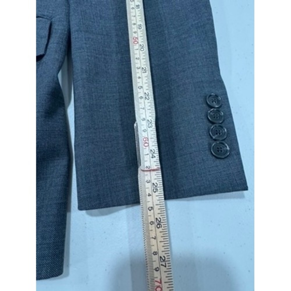 J. Crew Ludlow Men Slim Grey Wool Two Button Blazer Suit Jacket 40R - Picture 8 of 12